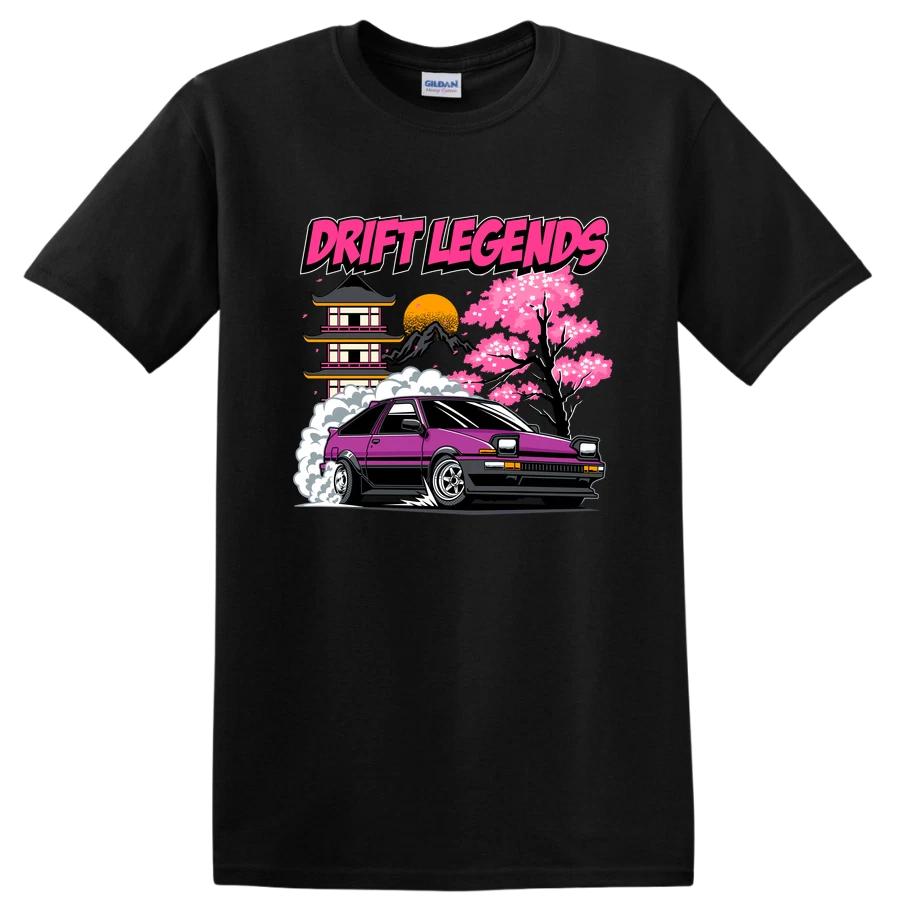 Drift Legends Graphic Purple Car Anime T Shirt Racing Tee Drift Culture M