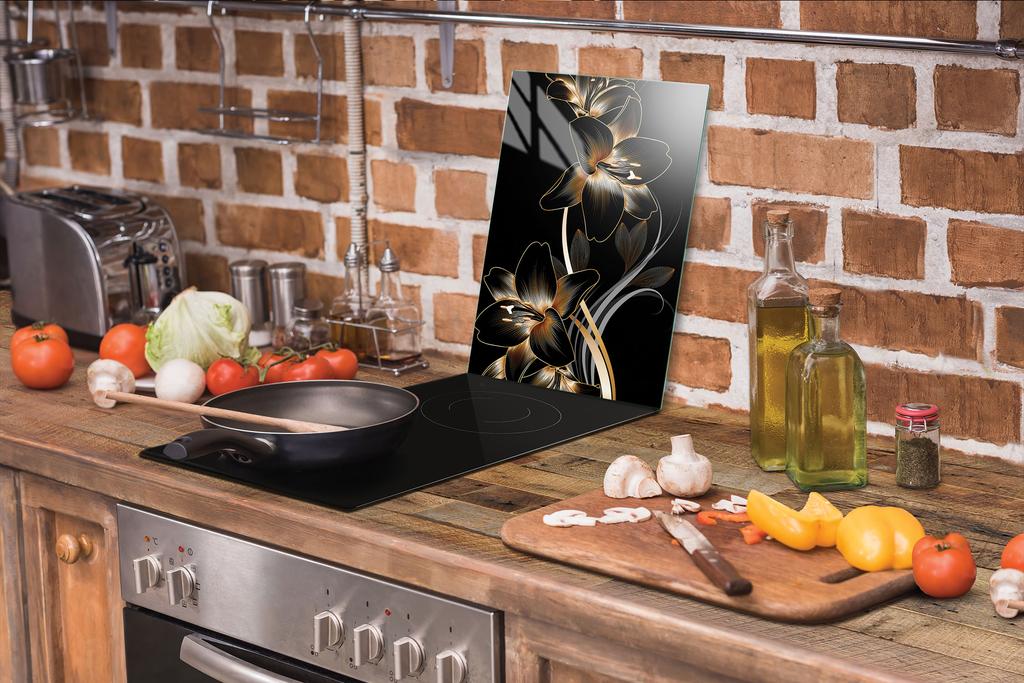 SZKLANA DESKA DO KROJENIA 35x52 ORCHIDEA