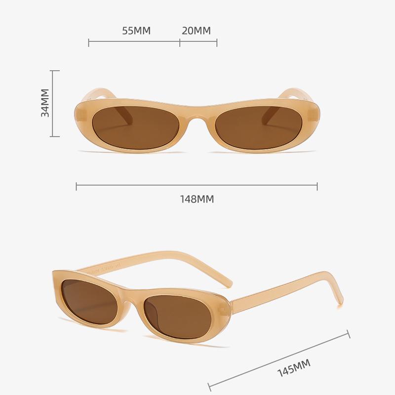 Small Frame Oval Sunglasses Women Brand Designer Vintage Mirror Sun Glasses Female Personality Fashion Shades