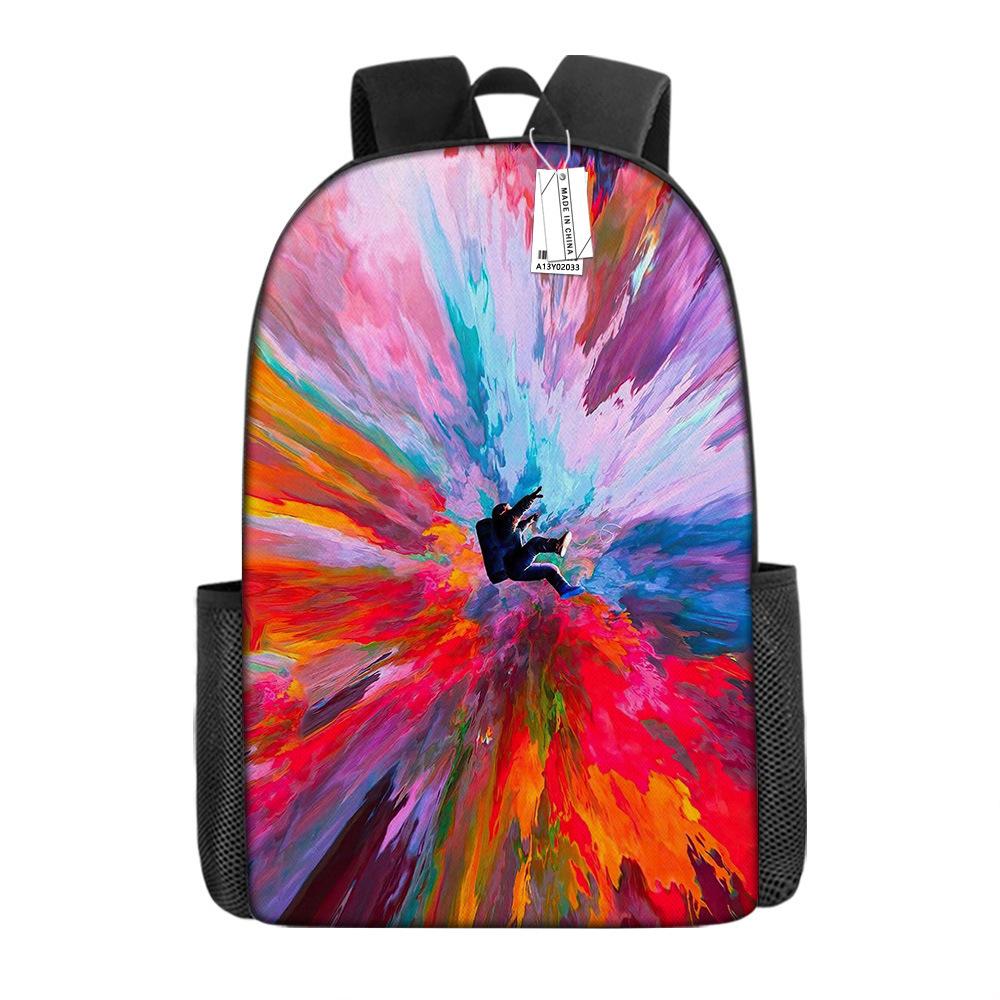 Astronaut Backpack Primary And Secondary School School Bag Grade 1-6 Backpack Creative Printed Backpack