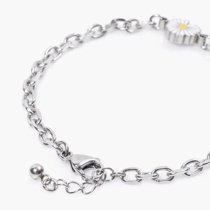 6 Black Seahorse Mix 737 Daisy Pendant Chain 797 Bracelet Set (C2503-SE446_BK)