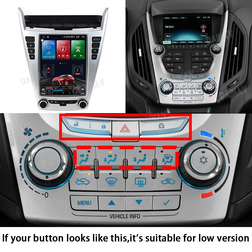 GMC Chevy Equinox 2010-2017 9.7" Android Navigation Vertical Screen System