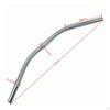 Curved Bike Handlebar Smooth Tube 25.4 Mm Clamp