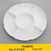 JIJUN Melamine Divided Meal Plate