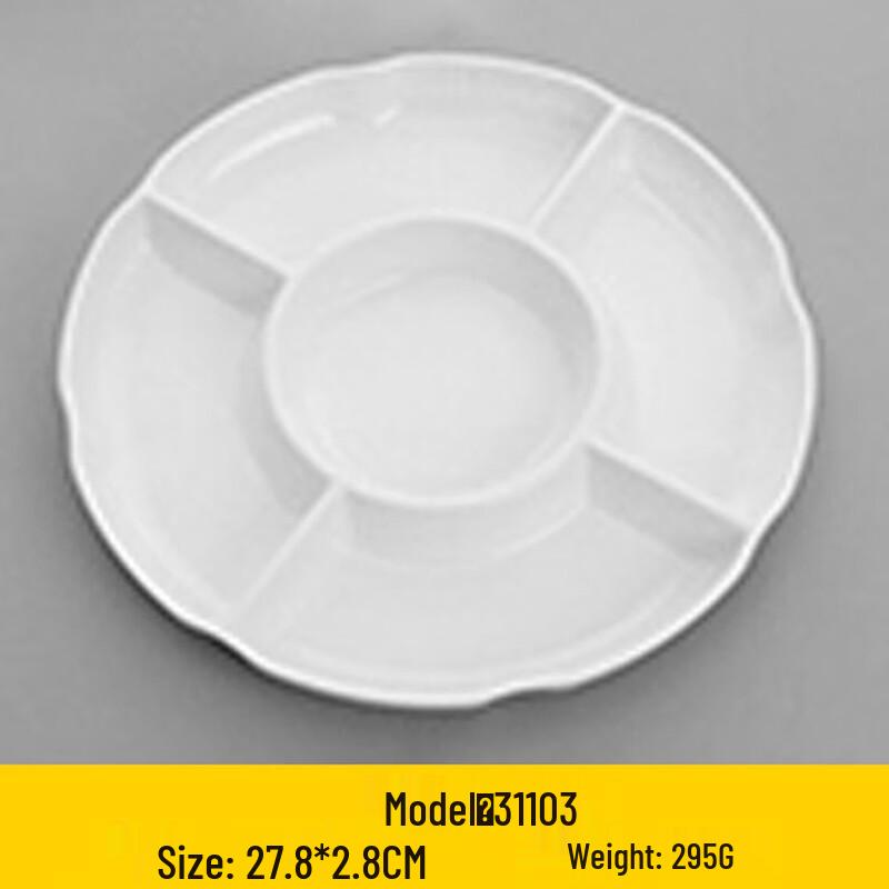 JIJUN Melamine Divided Meal Plate