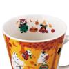 Yamaka Shoten MOOMIN "Four Seasons" Large Mug, 340ml, Diameter: Approx. 10 x 9cm, Autumn, Birthday Gift, Tableware, Made in Japan, Yellow, MM9603-11