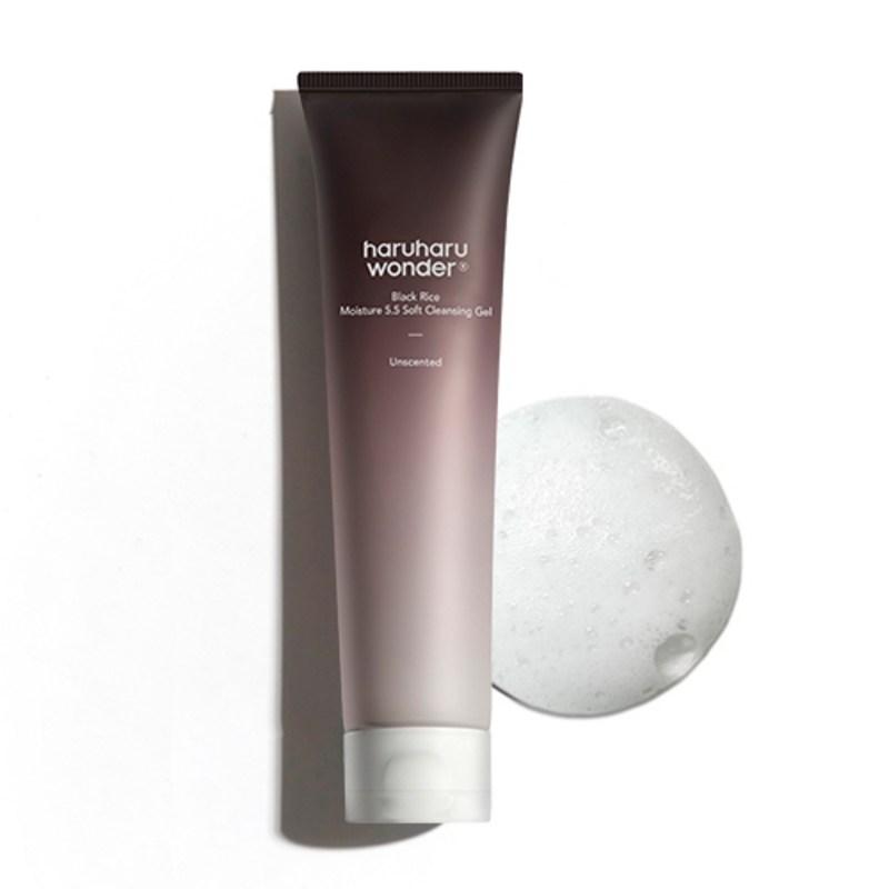 Haruharu Wonder Black Rice Moisture Mildly Acidic Soft Cleansing Gel, 100ml, 1 pcs