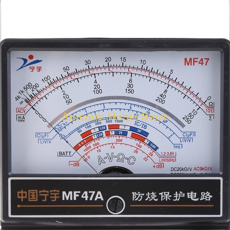 F26C High Accuracy Analog Amperemeter  Ammeter Monitor Volt Pointer Type Mechanical Current Pointer Instrument DC Panel Meter