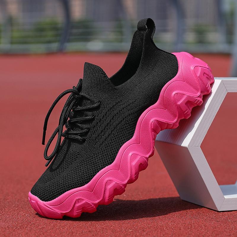 

Модные женские кроссовки с сетчатой дышащей платформой, универсальные, для бега, легкие, на шнуровке, для тренировок, летние, повседневные, вулканизированные туфли 36