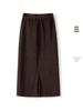 Gonna a pieghe A-line elastica con velluto interno, Autunno/Inverno 2025