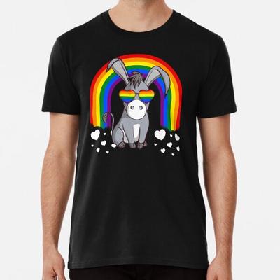 LGBTQ Esel Gay Pride Regenbogen S bis 5XL Hergestellt in AU/USA T-Shirt