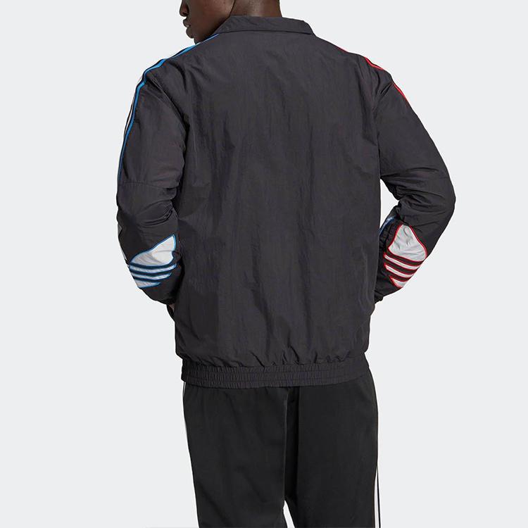 adidas Originals TRICOL Jacken Herren Schwarz Stehkragen Moderat Sonstige GN3582