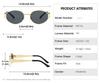 Fashion Luxury Metal Sunglasses for Men and Women Unisex Designer Sun Glasses Round Oval Unisex Stylish Eyewear Shades UV400