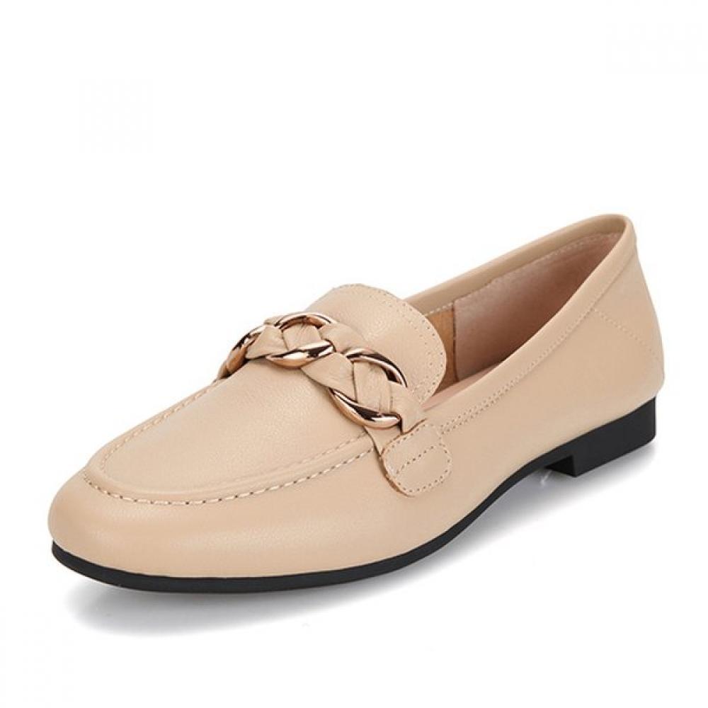 Barbara Leather Basic Chain Decoration Women Loafer 15cm Bbg140be 250mm 14400₽