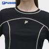 FILA FUSION Women's Contrast Stitch Long Sleeve Knit Top
