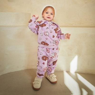 Molly Melly Kinder-Set „Friends Petite Sweet“ aus Bump-Oberteil und -Unterteil mit halbem Reißverschluss