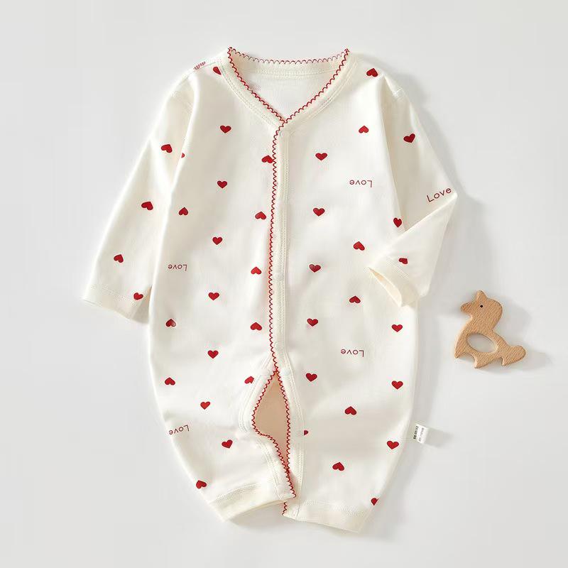 Pure Cotton Long Sleeve Baby Bodysuit for All Seasons