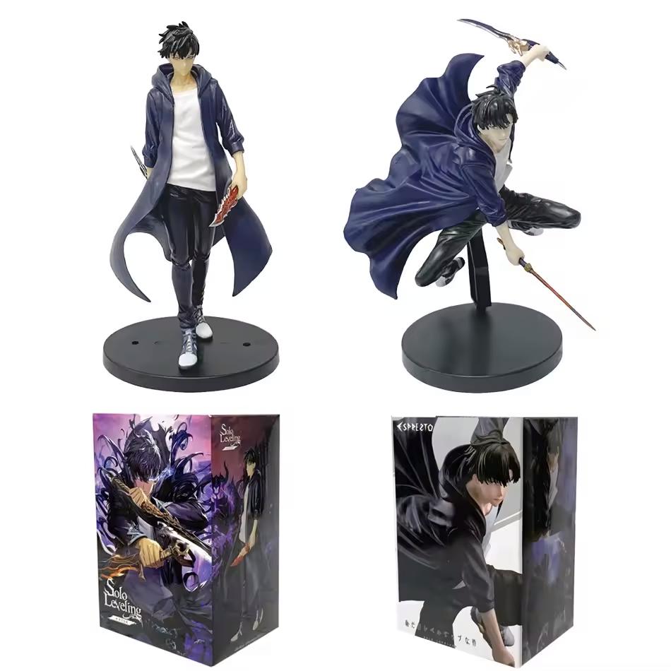 Solo Leveling Shadow King Figure Sung Jinwoo Cheng Xiaoyu Handheld Model Desktop Ornament Anime Collection Model Gift