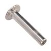 100 Paia Rivetti a Vite a Testa Piatta 4x18x8.5mm M3 Rivetti a Vite in Acciaio Inossidabile per Legare la Pelle