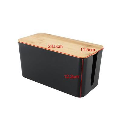 Kabel Aufbewahrungsbox Große Kabel Organizer Box Mit Holzdeckel Für Kabel Management Box Zuhause Kabelaufwickler Organizer