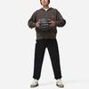 Li Ning Bad Five Letter Print Loose Fit Hoodie Unisex Hoodies Charcoal-Brown AWDT869-3