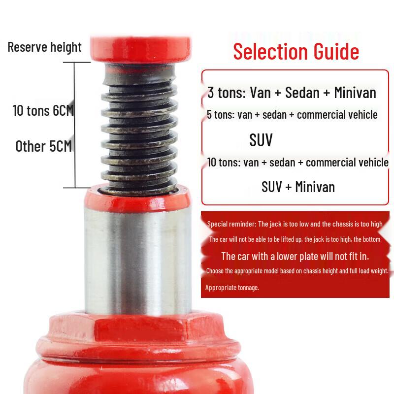 10 Ton Vertical Hand Hydraulic Jack