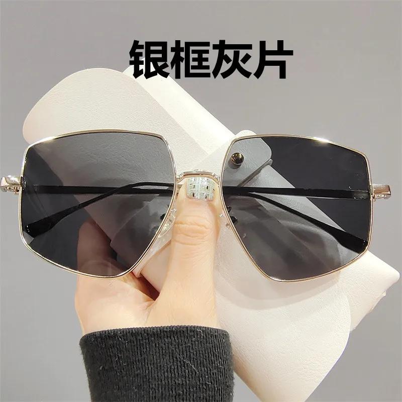 Oversized Gradient Sunglasses For Women New Fashion Brand Irregular Alloy Sun Glasses for Female Vintage Shades UV400