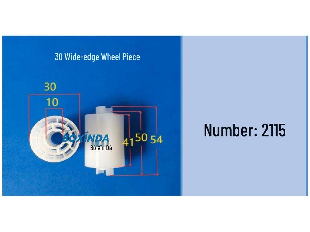 Wide-edge Rubber-coated Wheel Piece: Smooth and Soft Rubber Roller, Acid and Alkali Resistant, Corrosion Resistant (22/30/32/40 Sizes).