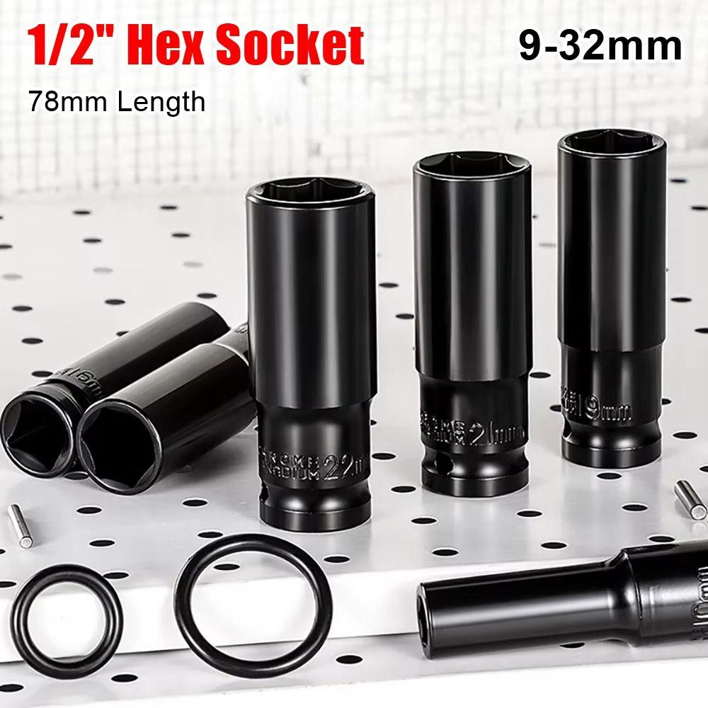 1 Stück Elektrischer Sechskant Standard Schlagbohrschlüssel Antriebsstecknuss Steckschlüssel Adapter Reifenwechselwerkzeug