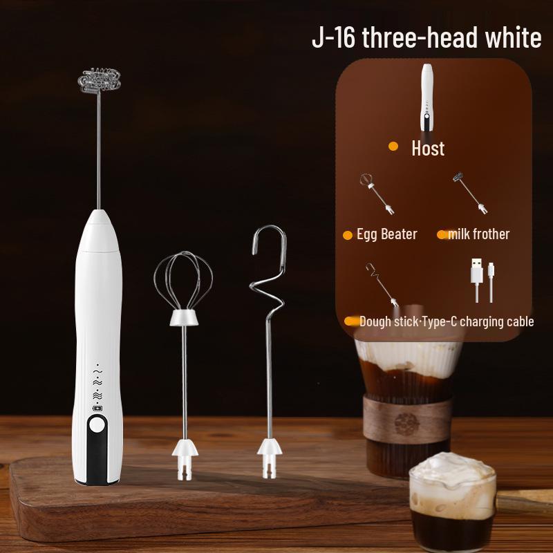 Portable Rechargeable Handheld Electric Milk Frother & Coffee Mixer