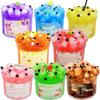 Soft 300ml/70ml Slime Kit Fruit Crunchy Stress Relief Crystal Slime Non-Sticky Glitter Clear Slime Party Favor Gifts