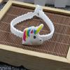 5 Stück Cartoon-Einhorn-PVC-Armbänder für Kinder, Geschenke, niedliche verstellbare Armbänder