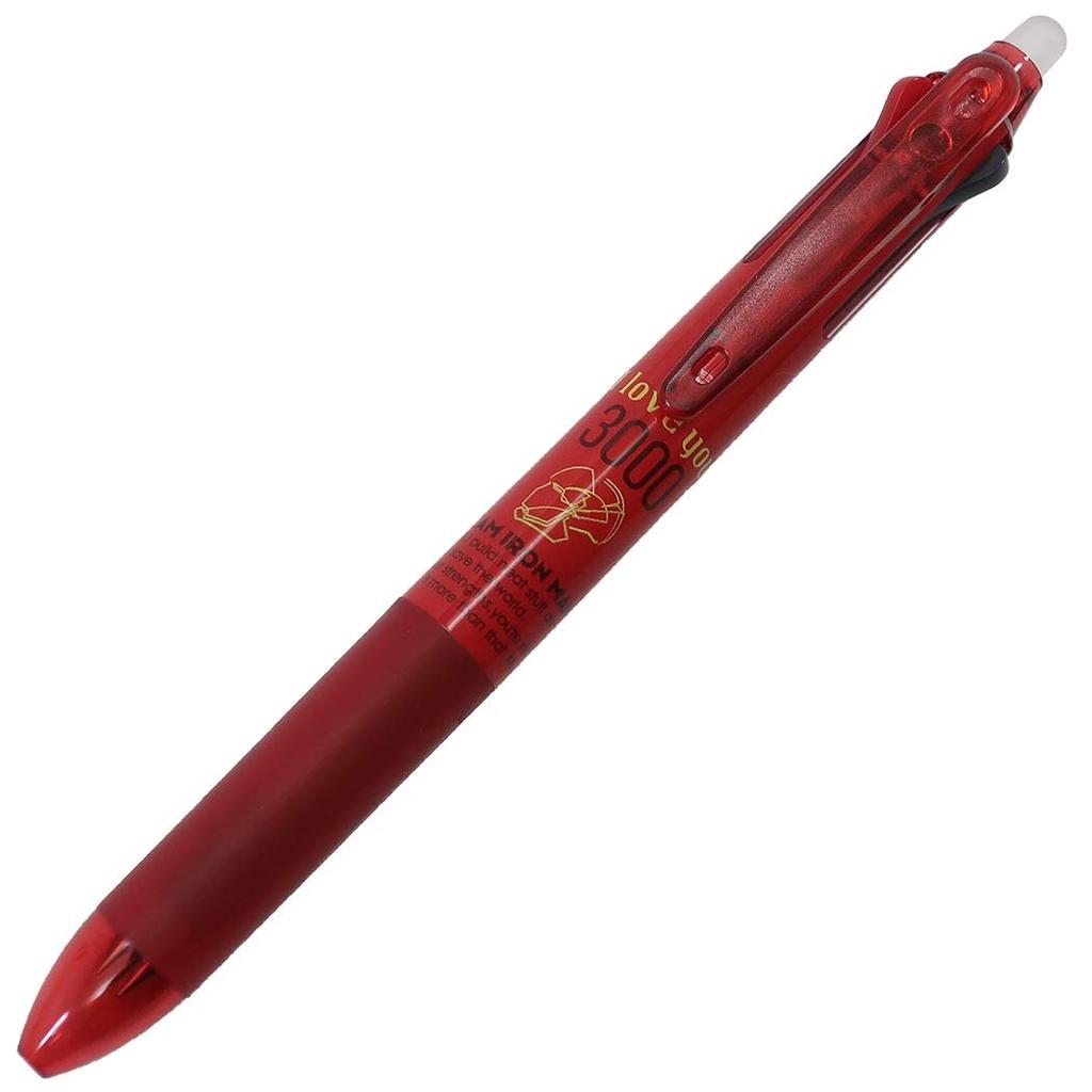 Stationery Marvel Erasable Ballpoint Frixion 3 Slim Ballpoint Pen Man MARVEL Sun-Star [Black, Red, Blue, 3-Color Pen] 0.5/Iron