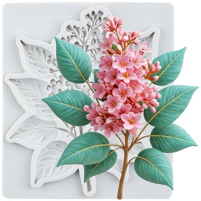 Flower Silicone Molds Leaf Fondant Mold Cake Decorating Tools Cupcake Topper Candy Chocolate Gumpaste Mold