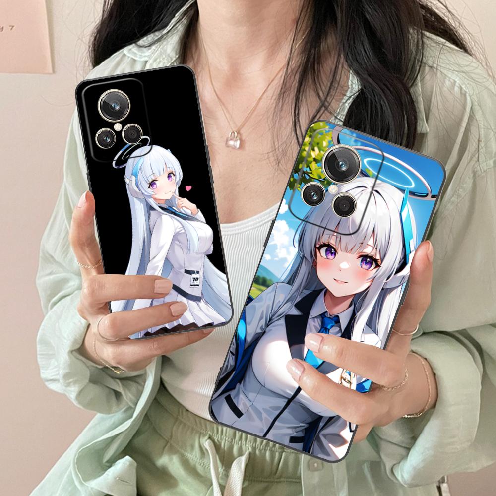 Blue Archive Ushio Noa Phone Case for Realme GT 8 Neo Pro C75 73 71 C67 65 C55 53 C35 31 C20 15 Colorful Printing Cover Luxury