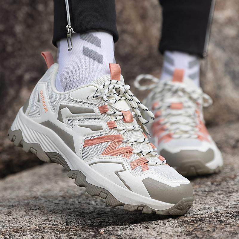 Couples Outdoor Sneakers Trekking Camping Sports Shoes Breathable Mesh Climbing Shoes Fashion Anti-slip Hiking Shoes