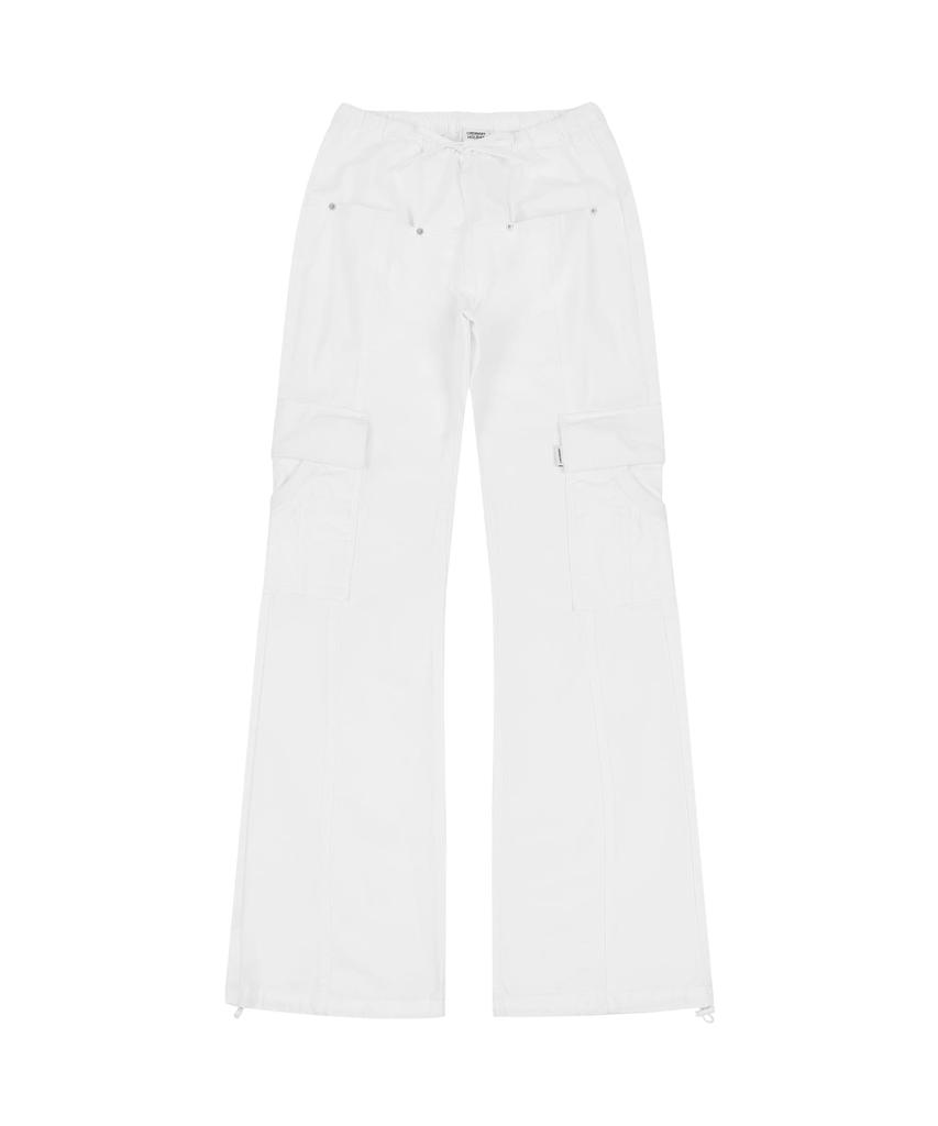 ORDINARY HOLIDAY Banding Cargo Pants [White]