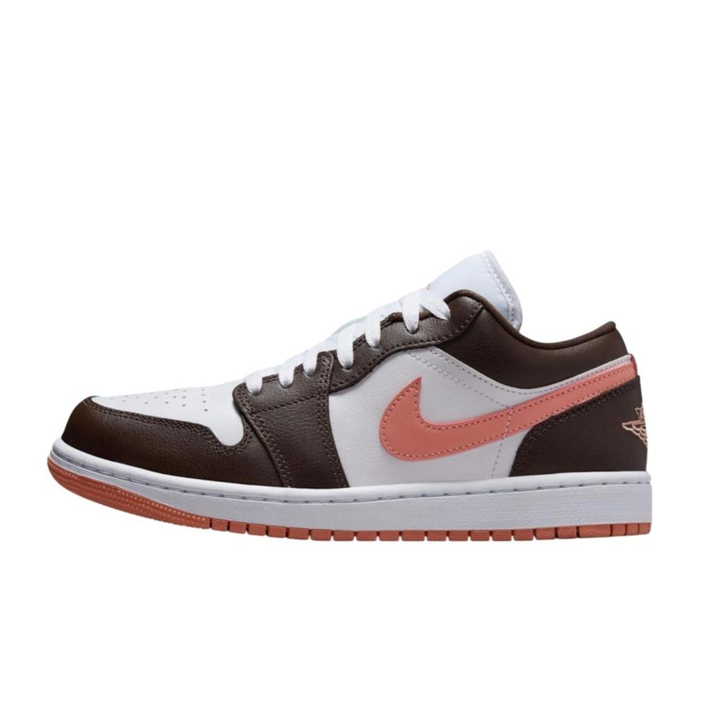 Jordan Air Jordan 1 Golden Jade Perfect Match Abrasion Resistant Low top Vintage Basketball Shoes Unisex Brick Red DC0774-182(Team1137-)