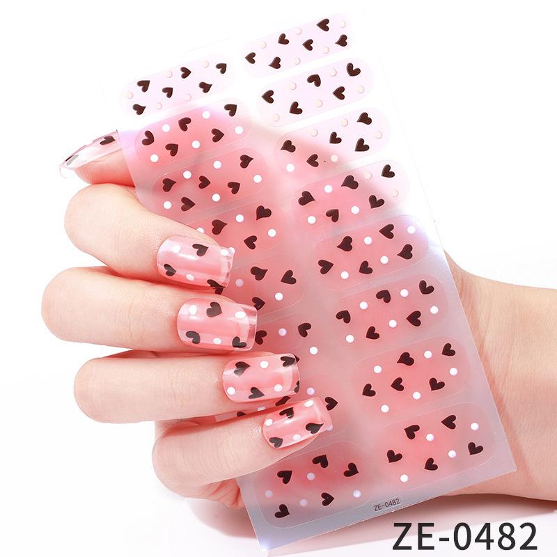 1/3pcs Women Hot Nail Sticker Plastic Sticker Nail Sticker Decals Art Casual Fashion Elegant Randomly