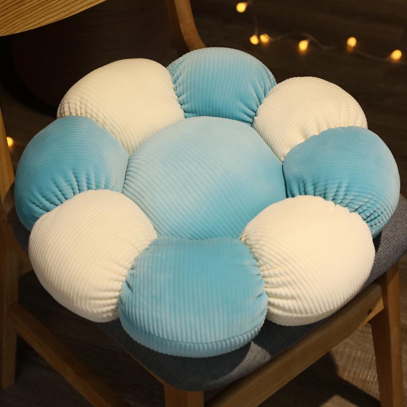 Bonito 1PC 38/52CM Fofo Colorido Flor Pelúcia Almofada Brinquedo Macio Kawaii Planta Boneca de Pelúcia Cadeira Sofá Almofada Decorativa Tapete de Chão