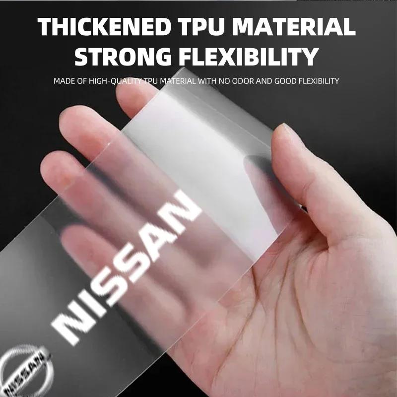 4 pièces Autocollant de Seuil de Porte de Voiture Film Protecteur Transparent Résistant aux Rayures Pour Nissan Qashqai Tiida j10 j11 2019 Accessoires de Voiture