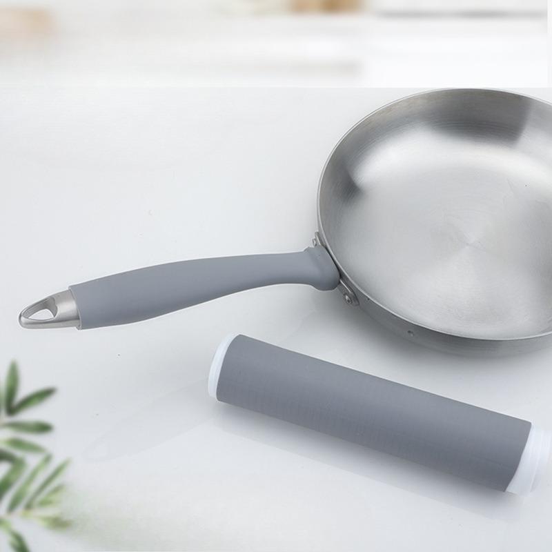 Silicone Anti-scald Wok, Rubber Cover for Iron Wok, Household Stainless Steel Milk Pan and Frying Pan Handle Cover
