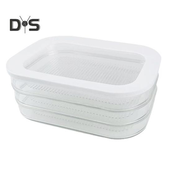

Контейнер для мяса для холодильника, бекон, обед, мясные складные коробки для хранения продуктов с крышкой, контейнеры для приготовления пищи без бисфенола А B