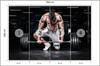 Photomural Bodybuilder With A Barbell Washable Fleece 368x280