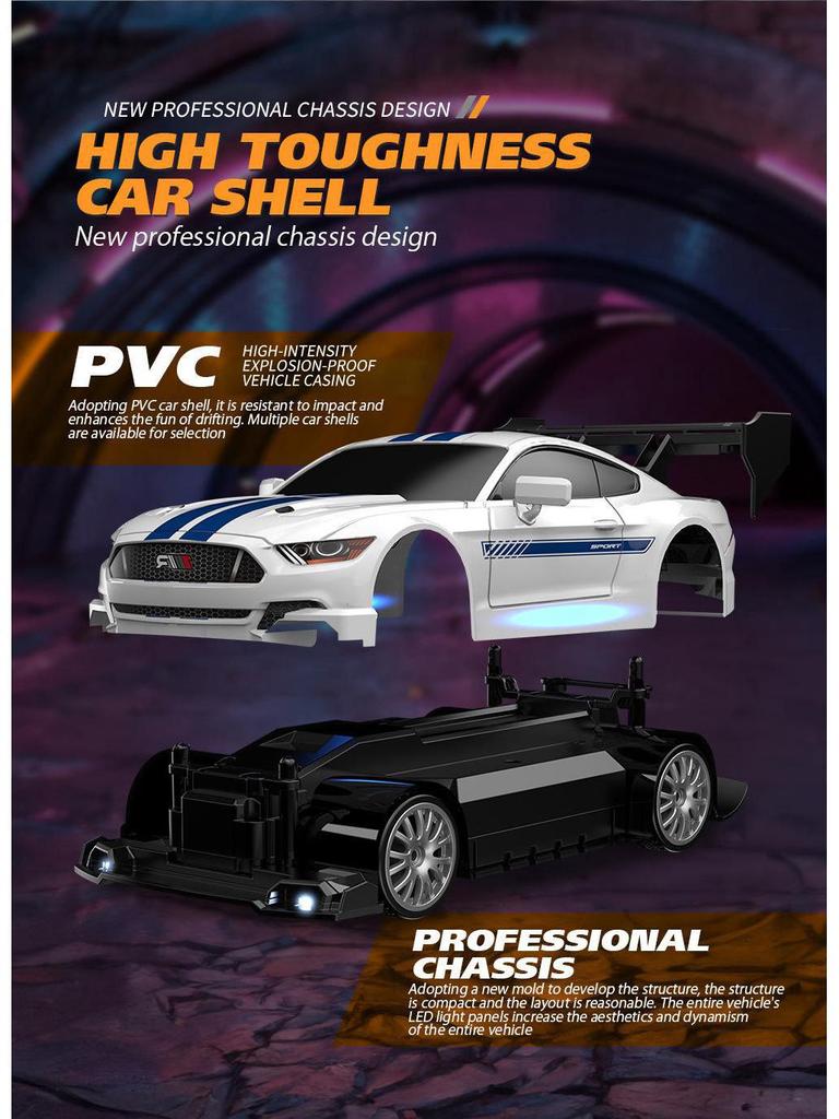 AE86 RC High-Speed Drift Car: Four-Wheel Drive, Drop-Resistant, Children's Remote Control Racing Model Toy