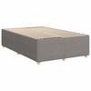 Box Spring Bed with Mattress Taupe 120 X 200 Cm Fabric