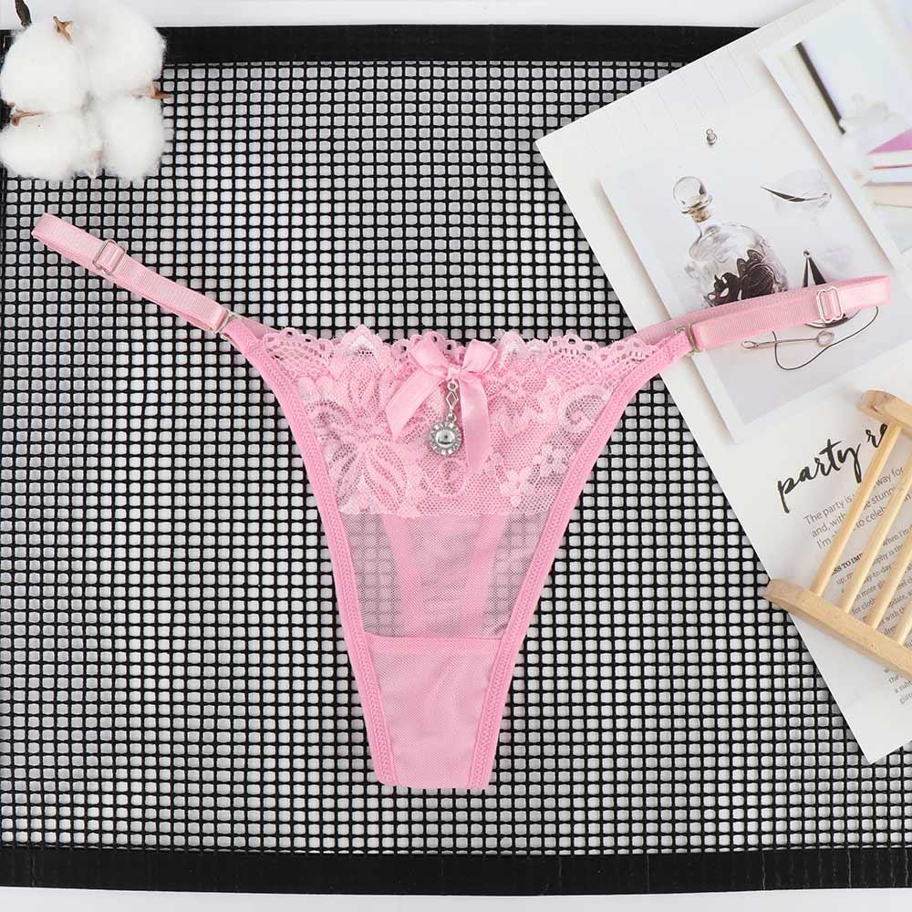 New 6 Colors V-string Panties Lace Thongs Women Underwear Knickers Lingerie