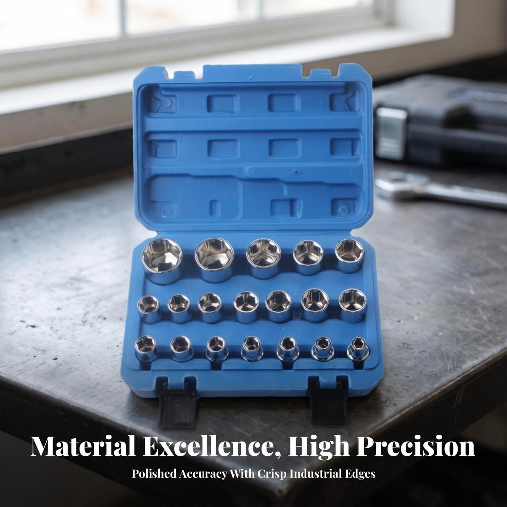 Hex Socket Set Sturdy Tool Hardened for Auto Repair