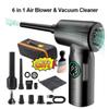 Car Vacuum Cleaner 6 in1 Wireless Vacuum Cleaner 500000rpm Duster Handheld Vacuum Pump For Home Portable Cordless Strong Suction