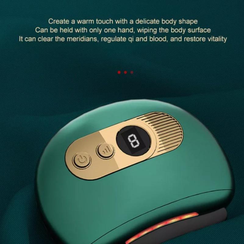 Small Portable Physiotherapy Massager Smart Electric Guasha Boards Relieve Fatigue Scraping Heat Therapy Tool